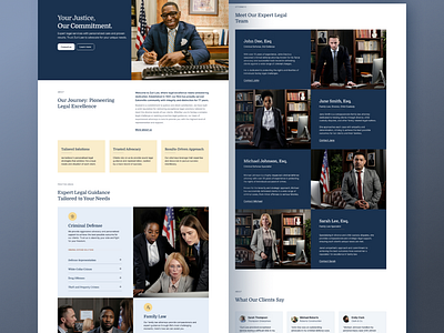 Law Firm Landing Page attorney attorney general dribblers law law firm law firm landing page law landing page law website design lawyers uidesign user experience web design