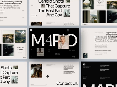 📸✨Personal Photography Website design figma graphic design illustration landing page photography ui uiux web design