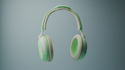 Headphone 3D Design 3d 3d art 3d product digital art graphic design minimal product product design