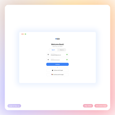 Sign up and Log in login sign in sign up ui ux web design