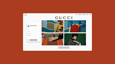 Interactive Microsite for Gucci advertising branding campaign ui uidesign uiux userinterfacedesign webdesign