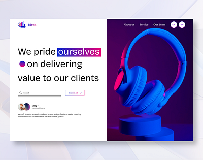 Headgear Hero Design design headgear home page landing page ui ui kit uiux