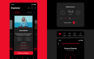 Decibel Studio app mobile product design ui ux