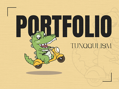 Portfolio Tunggulism animation app cartoon doodle monster motion graphics template typography