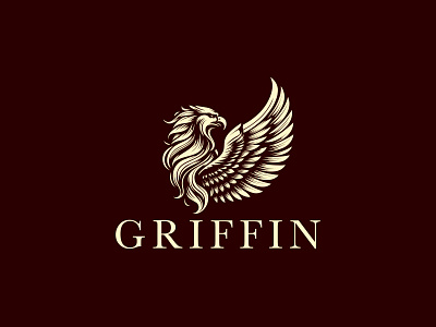Griffin Logo For Sale agency animal animals branding classic griffin for company logo gryphon guardian heraldic logo modern griffin logo professional protective reliability respectable royal griffin logo ui ux vector wings