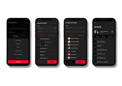 Decibel Studio app mobile product design ui ux