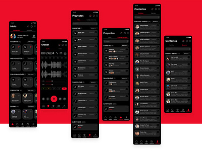 Decibel Studio app mobile product design ui ux