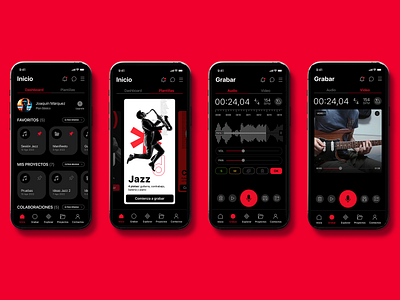 Decibel Studio app mobile product design ui ux