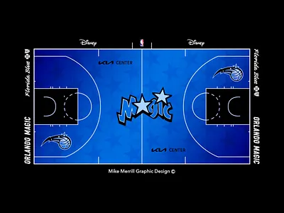 Orlando Magic Classic Court Design basketball branding court design digital format freelance graphic graphic design large layout magic mikemerrilldesign mock mockup orlando render ux