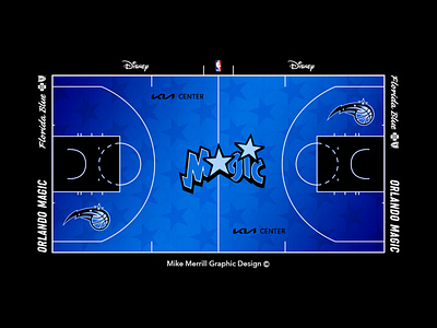 Orlando Magic Classic Court Design basketball branding court design digital format freelance graphic graphic design large layout magic mikemerrilldesign mock mockup orlando render ux