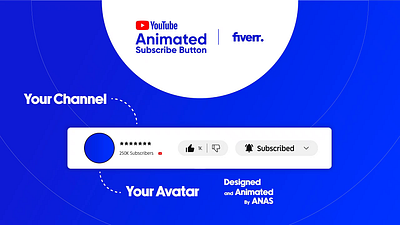 YouTube Subscribe Animation Video animation branding design motion graphics subscribe button ui vector vlogs youtube