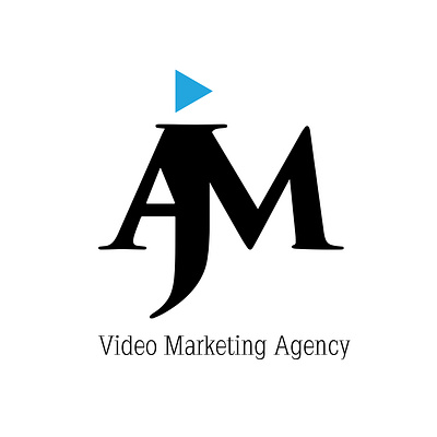 A.J.M videography and video editing graphic design logo