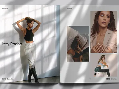 Calvin Klein Lookbook book design fashion graphic design layout print design