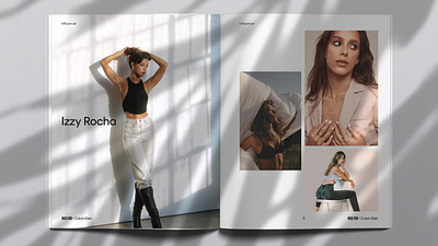 Calvin Klein Lookbook book design fashion graphic design layout print design