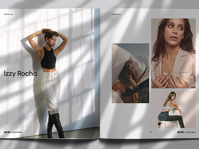 Calvin Klein Lookbook book design fashion graphic design layout print design