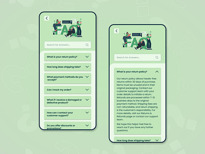 FAQ Page daily ui daily ui challenge daily ui challenges design design a faq page faq faq expanded faq page faq reply view faqs frequently asked questions green questions ui ui challenge ui design