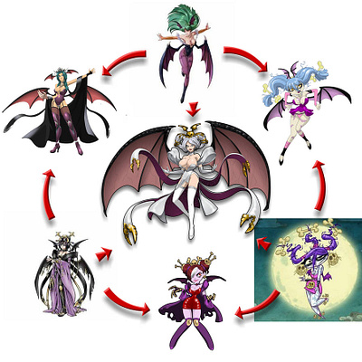 Morrigan / Voodoo Mama / Lilithmon Hexafusion sexy females