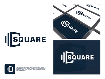 Square Logo branding design graphic design icon illustration logo logodesign logodesigner logodesigns logos movielogo square square log squareshape ui website