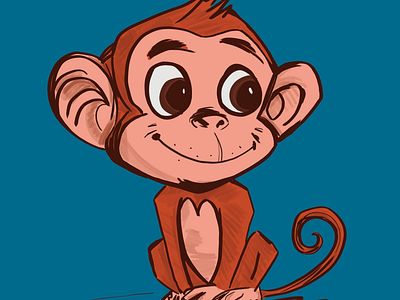 Monkey Cartoon Drawing