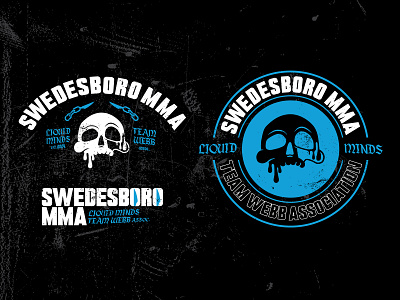 Swedesboro MMA Logo combat dojo fitness gym jiu jitsu martial arts self defense skull