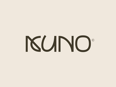 Kuno - Furniture architect branding decor furniture home decor house identity lettering logo design textlogo textmark typography wordmark