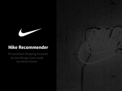 Nike Recommender: A Conceptual Service Design case study minimal nike nike app nike app ui nike app ux nike illustration nike recommendation nike ux product design pyramid case study service design service design case study