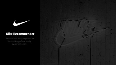 Nike Recommender: A Conceptual Service Design case study minimal nike nike app nike app ui nike app ux nike illustration nike recommendation nike ux product design pyramid case study service design service design case study