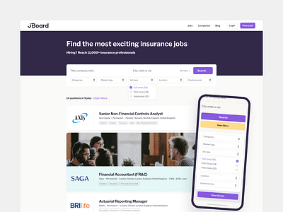 Jboard.io jobboard theme jobfilter app branding business filter interface jboard jobboard jobfilter jobsite jobtheme minimal responsive design saas ui ux webdesign website