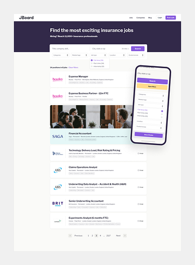 Jboard.io jobboard theme jobfilter app branding business filter interface jboard jobboard jobfilter jobsite jobtheme minimal responsive design saas ui ux webdesign website