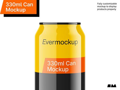 Can Mockup 330ml can 3d beverages branding can mockup download drinks evermockup graphic design illustration mockup mockups packaging soda can template