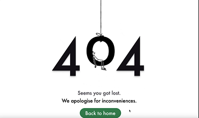 404 Not Found UI Design 😨 design typography ui