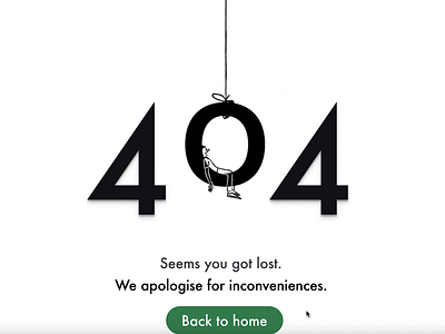 404 Not Found UI Design 😨 design typography ui