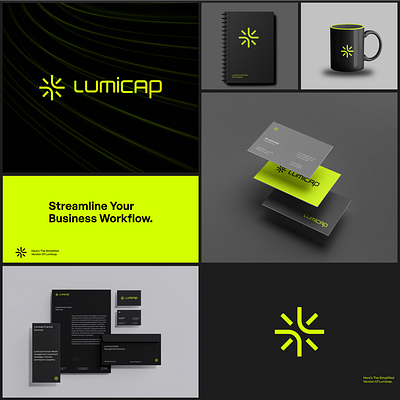 Lumicap Brand Identity brand branding businesscard corporate finance finance logo identity l logo lettermark logo packging productdesign wordmark