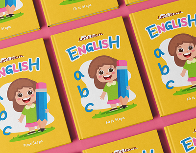 Book cover "English" | Vector illustration adobe illustrator alphabet book cartoon character children cover design education english graphic design illustration kids learning school vector