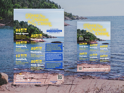 Keep the Mitten Clean Posters beach branding clean up conservation corona environmental grand rapids graphic design litter logo michigan muskegon nmu outdoors poster saugatuck south haven trash typography