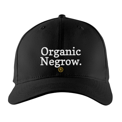 Organic Negrow Hat design illustration