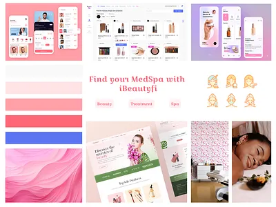 Moodboard UI - Beauty beauty branding colors design figma fonts moodboard platform typography ui ux uxui web