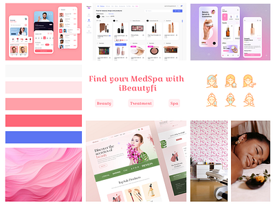 Moodboard UI - Beauty beauty branding colors design figma fonts moodboard platform typography ui ux uxui web