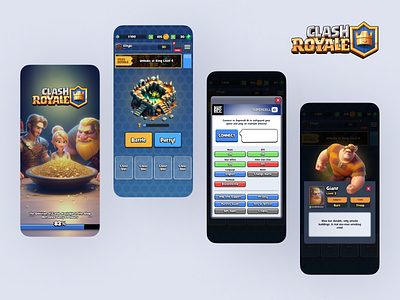 Clash Royale (Redesign) Game UI app design game game uı product product design ui ux
