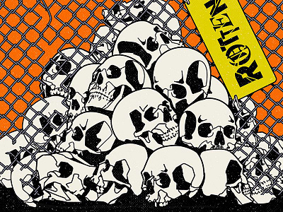 腐った book cartoon cd character cover design graphic design illustration music skull vector vinyl