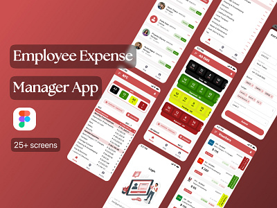 Employee Expense Manager App app design mobile ui ux