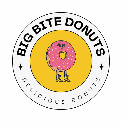 Bright Colorful Playful Funny Donuts Food Circle Logo 3d animation branding graphic design logo motion graphics ui