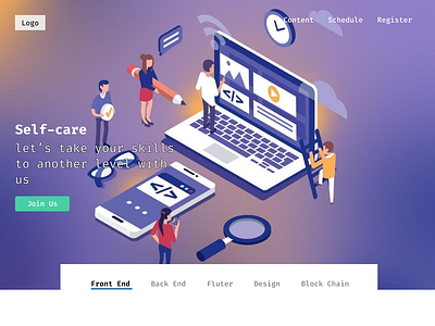 Bootcamp Landing Page UI/UX Design bootcamp bootcamp landing page club courses landing page