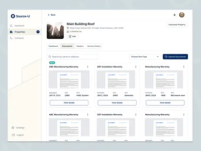 Document Management UI.UX Design cards ui design document ui ui ux web ui