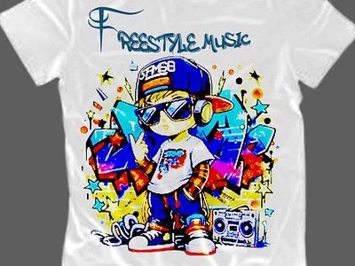 Freestyle Music | design streetwear t-shirt design design3d fashion fashion character freestyle men fashion music streetwear streetwear design women fashion