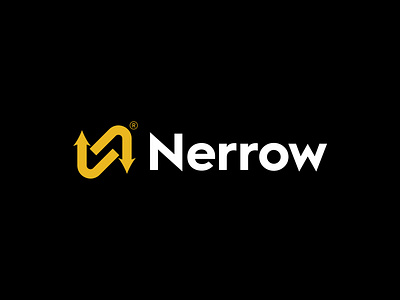 Nerrow Logo Design abstract logo arrow arrow logo brand design brand identity brand mark branding creative logo icon identity lettermark logo logo design mark minimal n logo symbol tech logo technology logo web logo