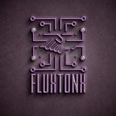 FluxtonX Logo branding design designideas graphic design illustration logo posterdesign posters socialmediaposter ui