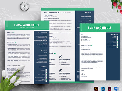 Curriculum vitae CV Resume Template Design, Resume Design a4 adobe illustrator branding design design template editable graphic design personal