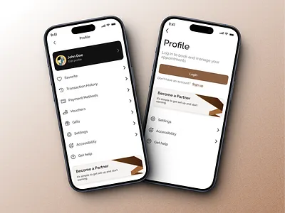 Profile Page adventure app branding design graphic design illustration profile profile page profile ux salon ui uxdesign