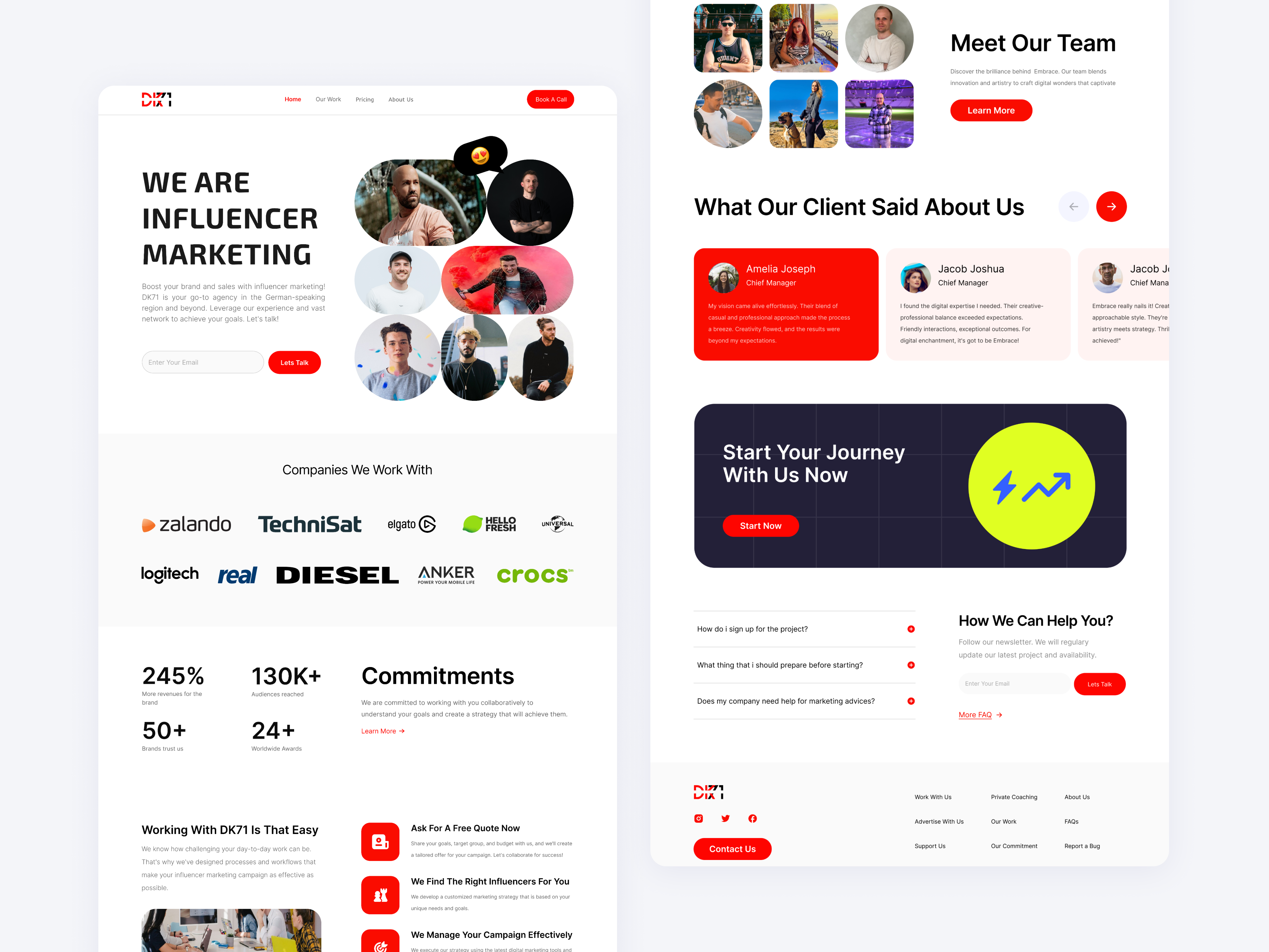 Hero Section of Influencer Marketing adobe xd branding figma hero section influencer influencer marketing landing page marketing marketing influencer ui ui design uiux ux ui ux design web app